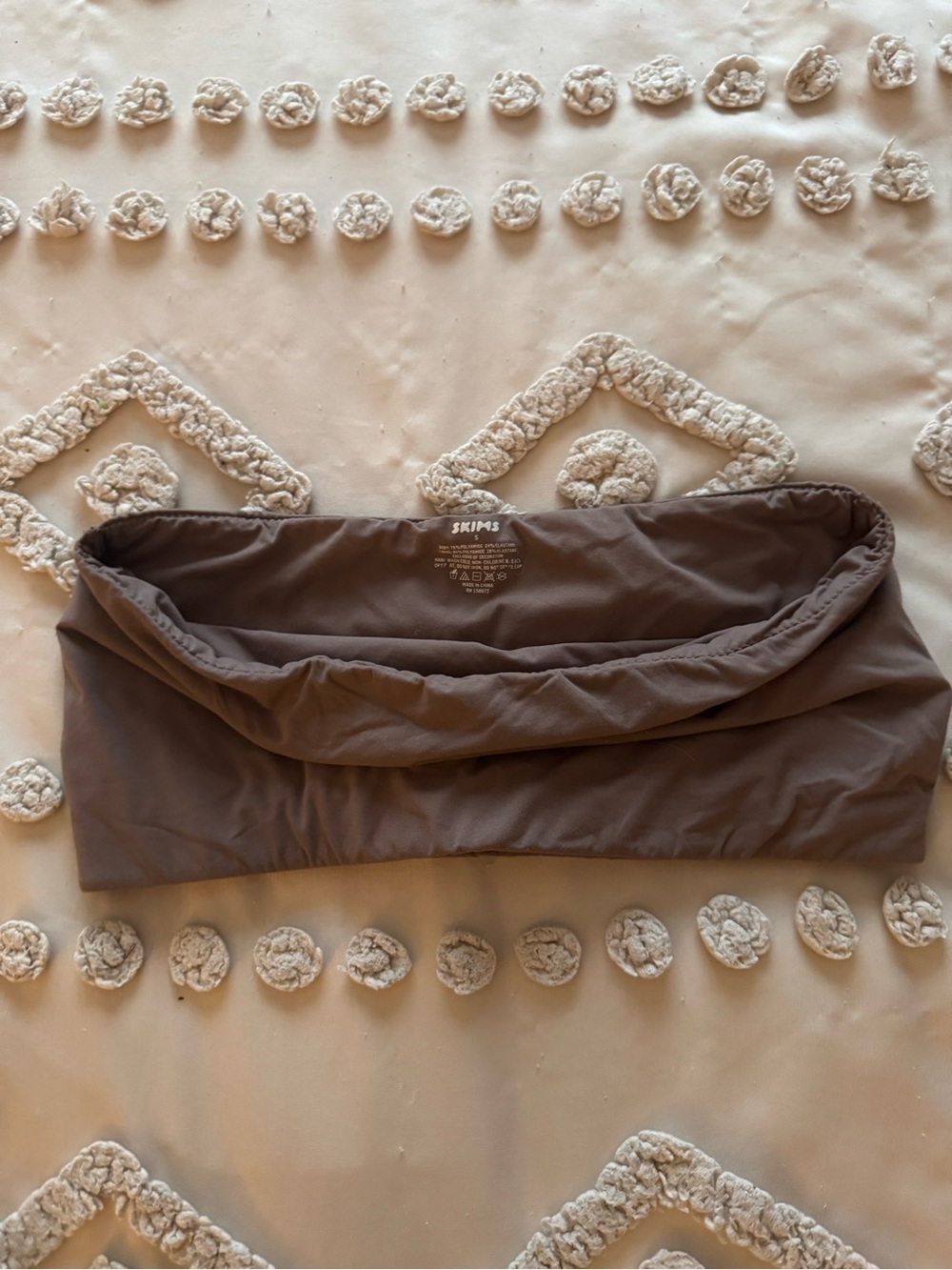 SKIMS Brown Strapless Seamless Bandeau